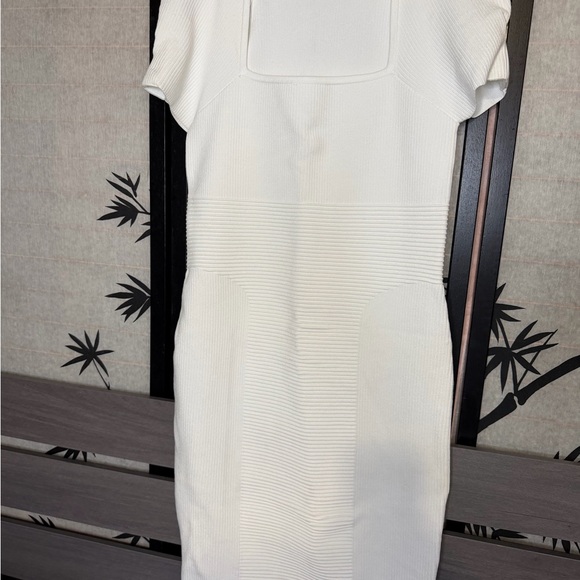 Express Ivory Ribbed Knit Top - Picture 5 of 5